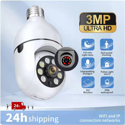 Night Vision Wireless Bulb Camera