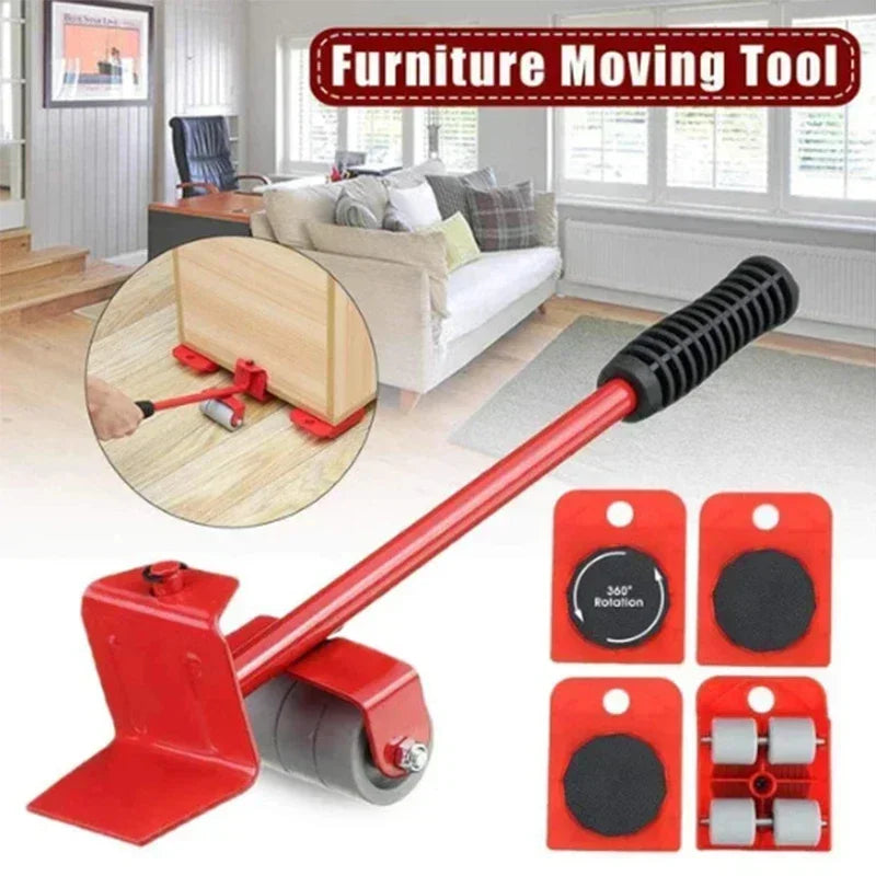 Furniture Lifter Mover Tool Set Furniture Lifting Wheels (5PCS)