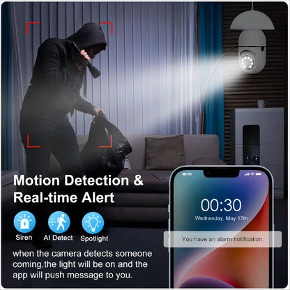 Night Vision Wireless Bulb Camera