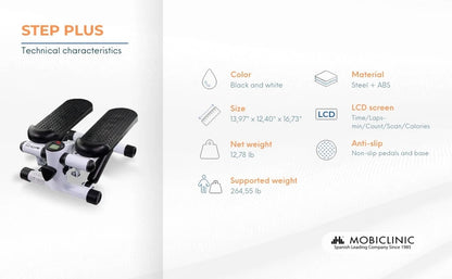 Fitness Stepper Exerciser with Rope